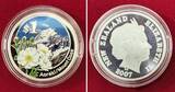 Neuseeland 1 Dollar Silbermünze 2007 Aoraki / Mount Cook Polierte Platte Farbmünze mit Kapsel & Etui, ohne Zertifikat