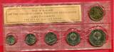 Russland Russia USSR UDSSR CCCP Sovjet Union Kursmünzensatz Circulation coin set 1967 10 Kopeken - 1 Rubel Moscow Mint Token 50 Jahre Revolution 1917 BU Versiegelt in Folie