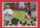 Vatikan 2 Euro 2007 80. Geburtstag Benedikt XVI. Benedict prägefrisch im Numisbrief