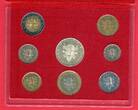 Vatican, Vatikan KMS 10 - 1000 Lire 2001 Kursmünzen Pontifikat Johannes Paul II. Bankfrisch OVP im Folder