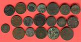 Altdeutschland, Österreich 19 Stück Kursmünzen Kupfer & Silber 1748 - 1870 Kursmünzen Lot - Konvolut u.a. Kreuzer, Pfenninge, Silbergroschen Lot bitte Bild ansehen