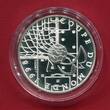 Frankreich 10 Francs Silbermünze 1996 FIFA Fußball-Weltmeisterschaft 1998 Polierte Platte in Kapsel mit Zertifikat & Box