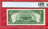 The United States of America $ 5 Dollars 1934 Series A Lincoln Silver Certificate 65 Bankfrisch
