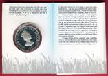 Jersey 2 Pfund Silbermünze 1987 25 Jahre WWF - Mauritius-Taube - Pink Pigeon PP in Kapsel im Folder mit Zertifikaten