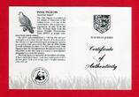 Jersey 2 Pfund Silbermünze 1987 25 Jahre WWF - Mauritius-Taube - Pink Pigeon PP in Kapsel im Folder mit Zertifikaten