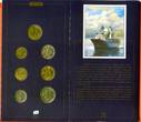 Russland Russia Rußland Kursmünzenstz KMS 1996 Peter I. der Große - 300 Jahre russische Flotte Russian Fleet BU mit Folder und Schuber