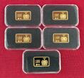 Samoa 5 x 100 Tala Münzbarren Gold 2011 5 x 5 Gramm Goldbarren - Famous Battleships - Berühmte Schlachtschiffe Polierte Platte mit Zertifikaten & Holzbox