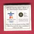 Kanada 5 x 25 Cents Cu/Ni + 1 Dollar Silber 2007-2010 Olympiade Vancouver Winterspiele 2010 Polierte Platte in Viereckkapseln + Zertifikat