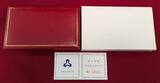 China Volksrepublik PRC 2 x 10 Yuan Silbermünzen 1996 40th Anniversary of Aerospace Industry - Luft- und Raumfahrtindustrie Stgl. mit Etui, Zertifikat & Pappschuber