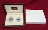 10 Zloty Silber teilcoloriert & Silbermedaille 2004 Polens Beitritt zur Europäischen Union Set inkl. Medaille aus Sterling Silber Polierte Platte mit Box