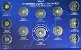 Malawi 12 x 5 Kwacha Silbermünzen je 1/25 Unze 2006 Set Investment Coins of the World - 20 Jahre American Eagle Polierte Platte mit Kapseln und Sammelmappe