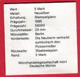 DDR 5 Mark Cu/Ni Neusilber 1985 A Gedenkmünze 225. Todestag Caroline Neuber prägefrisch & Zertifikat