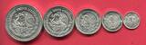 Mexiko 1, 1/2, 1/4, 1/10, 1/20 Onza 1993 Libertad 5 Münzen Set Bankfrisch