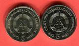 Eastern Germany DDR GDR 2 x 5 Mark Gedenkmünzen 1983 & 1972 Meißen - Meissen - Jahrgang Key Date - 2 Jahrgänge prägefrisch, leicht beschlagen