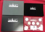 USA, Kanada, China, Australien, Österreich etc 7 x 1 Unze Silber Wallstreet Investment - The Silver Collection 2011 Teilvergoldete Münzen mit Glaskasten, Box, Samttasche & Umkarton