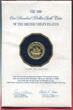 Britisch Virgin Islands Jungferniseln 100 Dollars Gold 1980 400th Anniversary World Circumnavigation by Sir Francis Drake Polierte Platte in Franklin Mint Coincard Versiegelt