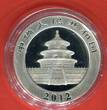 China 10 Yuan Silbermünze 2012 Panda (1 oz) mit 24 Karat Teilvergoldung Stempelglanz teilvergoldet mit Kapsel & reppa Zertifikat