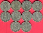 Germany Deutschland Kaiserreich Lot 10 x 5 Mark Kaiserreich Silber 1876 Wilhelm I. Durchschnitt ss, z.T.kleine RF, Lot siehe Bild