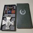 Germany, Third Reich Deutschland Kreuz Abzeichen Orden Versilbert 1933-1945 Polizei Dienstauszeichnung in Silber (18 Jahre) - Für Treue Dienste leicht gebraucht mit originalschachtel