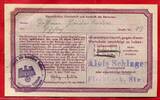 Deutschland Germany 1933 - 1945 1 Mark Reichsmark 1940 Wertschein Kriegswinterhilfswerk Ser. II. C Violett Ausgefüllt II farbwischer