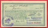 Deutschland Germany 1933 - 1945 50 Pfennig Pfennige 1940 Wertschein Kriegswinterhilfswerk Ser. II. A Grün Ausgefüllt I- farbwischer