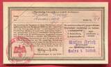 Deutschland Germany 1933 - 1945 50 Pfennig Pfennige 1940 Wertschein Kriegswinterhilfswerk Ser. I. H Braun Ausgefüllt I- farbwischer