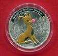 Kiribati 5 Dollars Silbermünze 2013 Rudolph the red-nosed Reindeer (mit Goldveredelung) Polierte Platte in Kapsel mit Zertifikat & Box