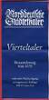 Deutschland German States Taler von 1670 Nachprägung 1980 NP Replik - Vierteltaler Braunschweig Polierte Platte in Viereck-Kapsel/Zertifikat
