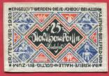 Bielefeld Notgeld der besonderen Art 25 Mark 15 Juli 1922 Leinen Stadtsparkasse fast kassenfrisch I/II
