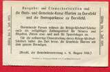 Gemeinde Marten 3 Mark 11.August 1914 Kriegs Wechselschein fast kassenfrisch I/II