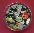 Mexiko 1 Onza Silber Plata Pura 2016 Jesús Malverde (1 oz, Farbauflage, sehr selten / very rar) Stempelglanz in Kapsel mit Zertifikat & Box