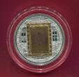 Cook-Inseln 20 Dollars Silber mit Goldinlay 2010 Masterpieces of Art - Leonardo da Vinci (3 oz Silber, 1/4 oz Gold) Polierte Platte in Kapsel, Zertifikat, Rahmen & Umkarton; OVP