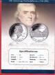 USA 1 Dollar Silber 1993 250. Geburtstag Thomas Jefferson (1743-1993) Polierte Platte in Kapsel mit Zertifikat