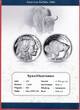 USA 1 Dollar Silber 2001 American Buffalo (1 oz) Stempelglanz in Kapseln mit Zertifikat