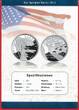 USA 1 Dollar Silber 2012 Star Spangled Banner Polierte Platte in Kapsel mit Zertifikat