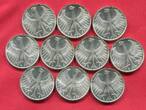 Bundesrepublik Deutschland BRD 10 x 5 DM Silber Kursmünze Lot 1974 G Silberadler Erhaltung ! High Grade Quality Mintstate Bankfrisch fast stempelglanz
