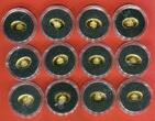 Gambia 12 x 200 Dalasis je 1/50 Unze Minigoldmünze 2017 Lunar Kalendar - Chinesisches Horoskop - Tierkreis Polierte Platte mit Kapseln, Zertifikaten & Folder