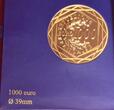 Frankreich France 1000 Euro Gold 2012 Hunting Horn Herkules BU PL Box Zert aufgedruckt Umkarton
