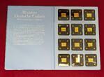 Tschad 12 x 3000 Francs CFA je 1/500 oz Gold Deutsche Wahrzeichen & Ereignisse in Gold PL in Hartplastik mit Box & Zertifikaten