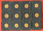 Tschad 12 x 3000 Francs CFA je 1/500 oz Gold ohne Jahr Deutsche Wahrzeichen & Ereignisse in Gold II PL in Hartplastik mit Box & Zertifikaten