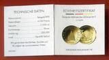 Tschad 12 x 3000 Francs CFA je 1/500 oz Gold ohne Jahr Deutsche Wahrzeichen & Ereignisse in Gold II PL in Hartplastik mit Box & Zertifikaten