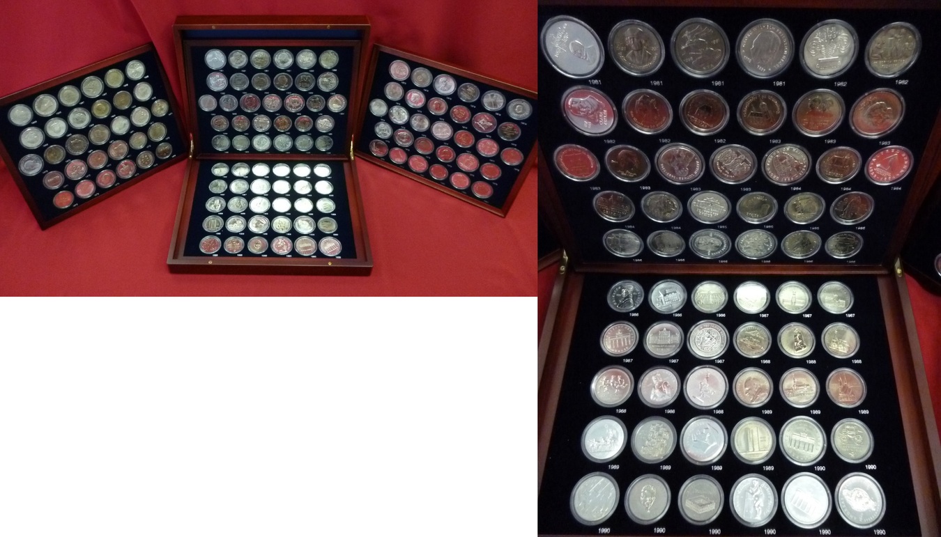 DDR, GDR Eastern Germany 1966-90 DDR Gedenkmünzen Komplettsammlung 123 ...
