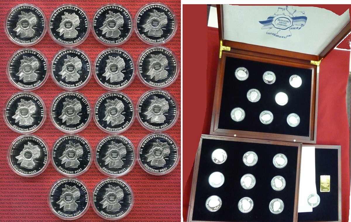Medaillenset 18 Stück 999er Silber 2010 Deutschland Die ...
