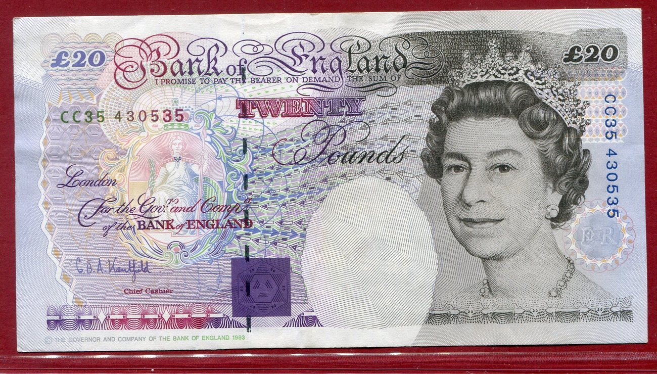 England Pfund 1991 93 M Faraday Sig Kentfield I Kassenfrisch Ma Shops