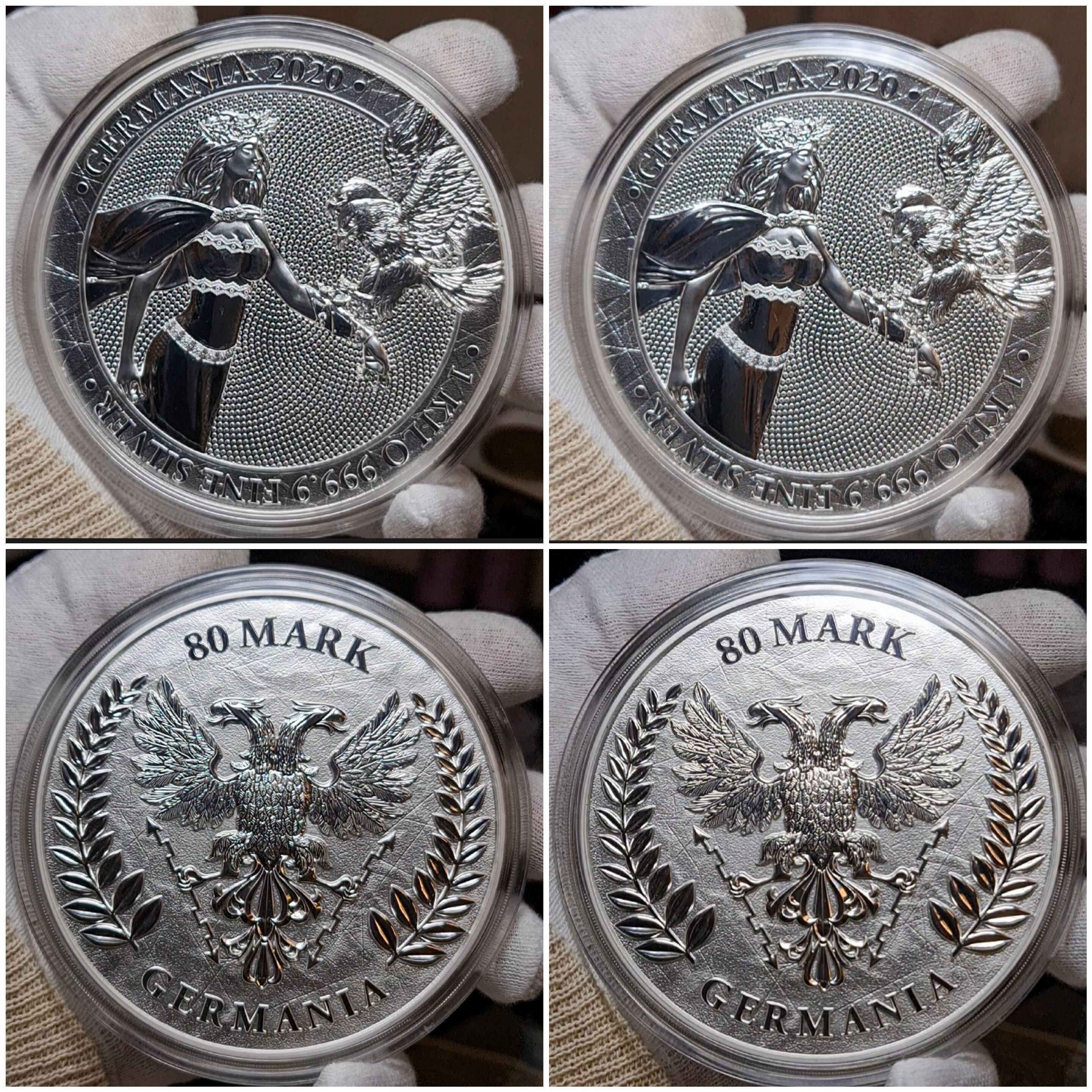 Germania Mint 80 Mark Medaille 2019 Germania 2020 1 Kilo ...