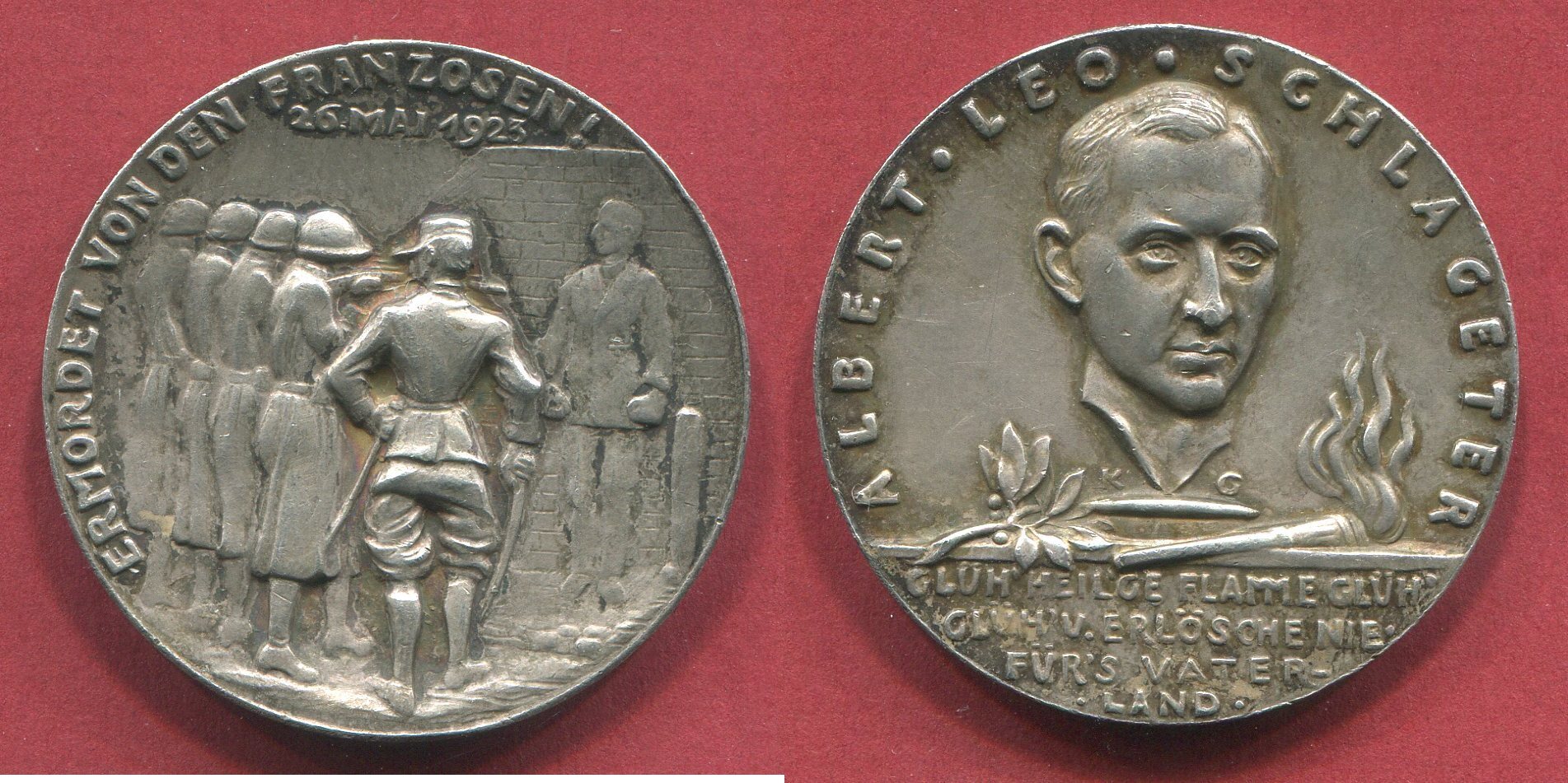 Médaille Valais 50 Jahre Kartel Christlicher Organisation Oberwallis  1919-1969 en argent