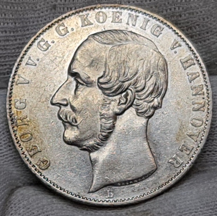 Hannover Königreich 2 Taler Doppeltaler 1854 Georg V. Doppelter ...