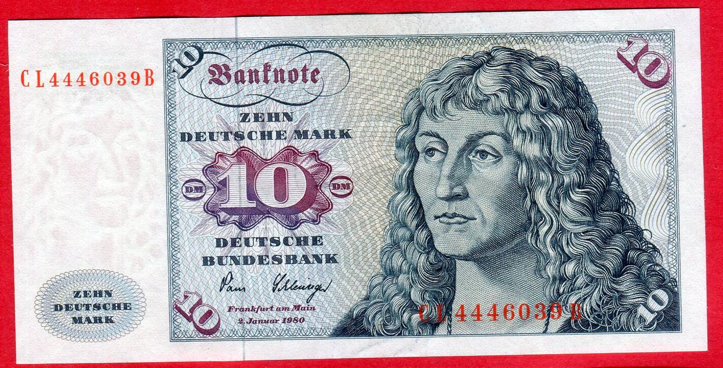 Banconote Germania 10 Marchi 1970