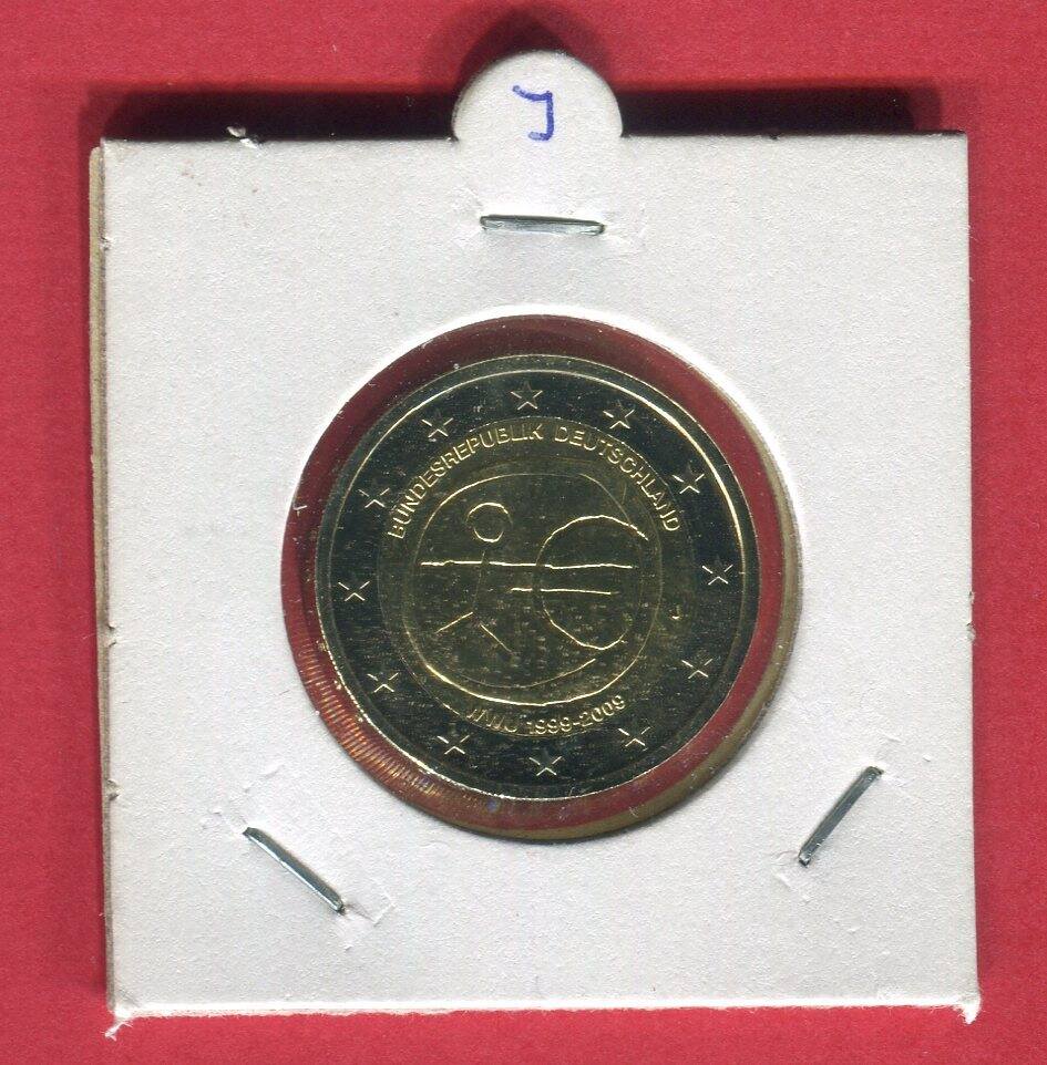 2 Euro Münze Bundesrepublik Deutschland 1999 Bis 2009 Wert Bundesrepublik Deutschland 2 Euro Gedenkmünze 2009 Währungsunion 1999