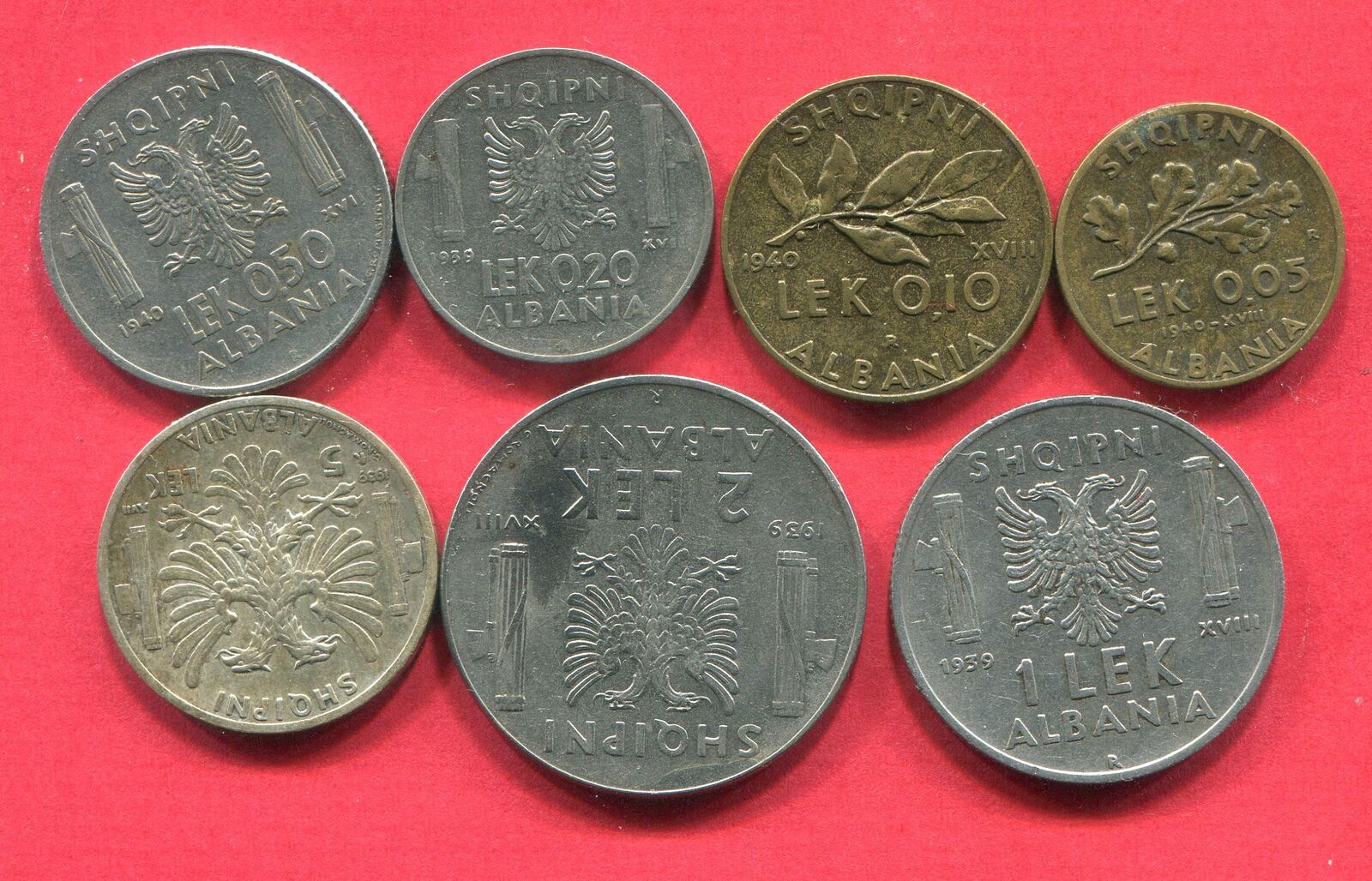 Albanien Albania 0 05 Bis 5 Lek 1939 Kursm nzen Italienische Besatzung 5-gr-nde-f-r-einen-urlaub-in-albanien-horizons-by-eurowings